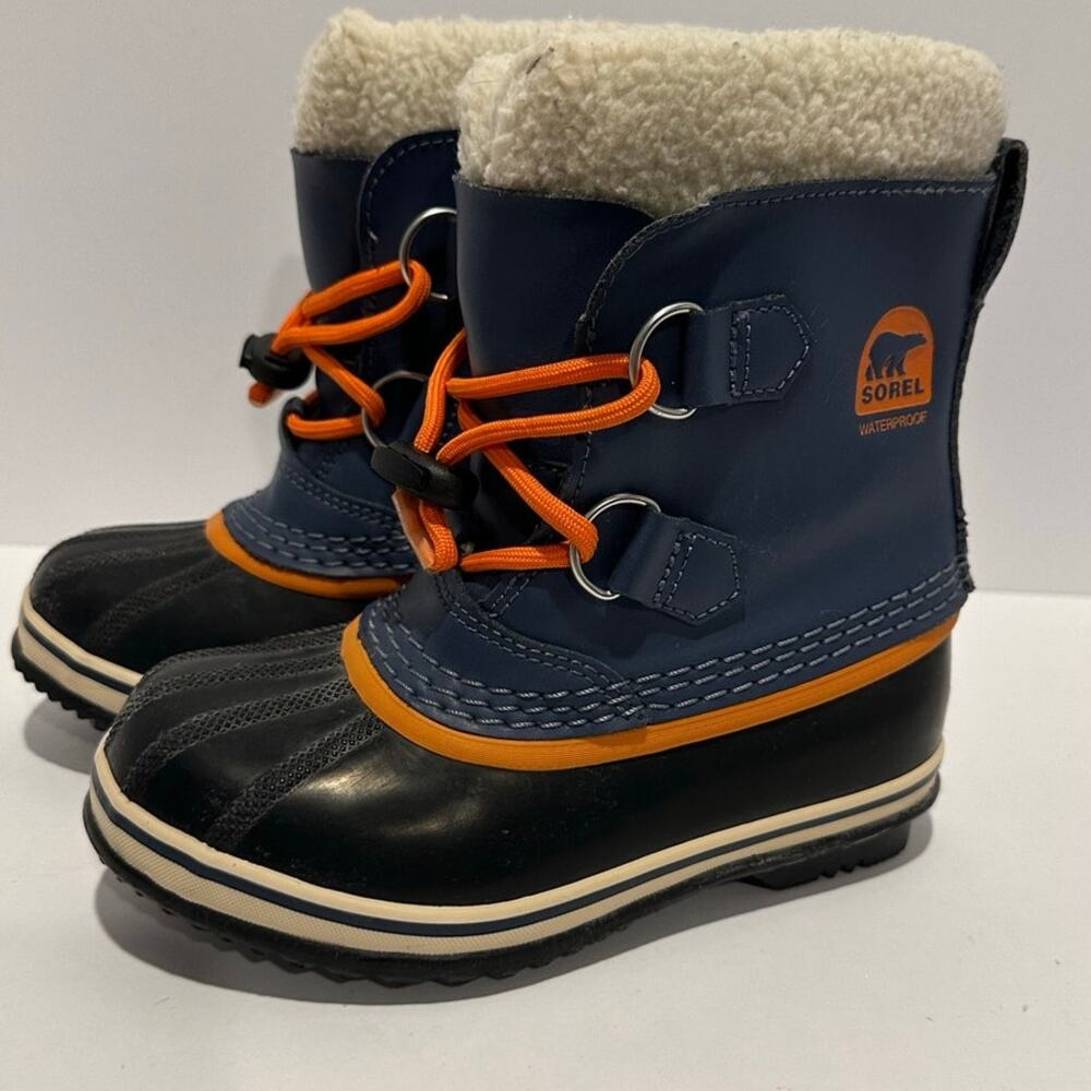 Kids Sorel Waterproof blue snow boots size 13